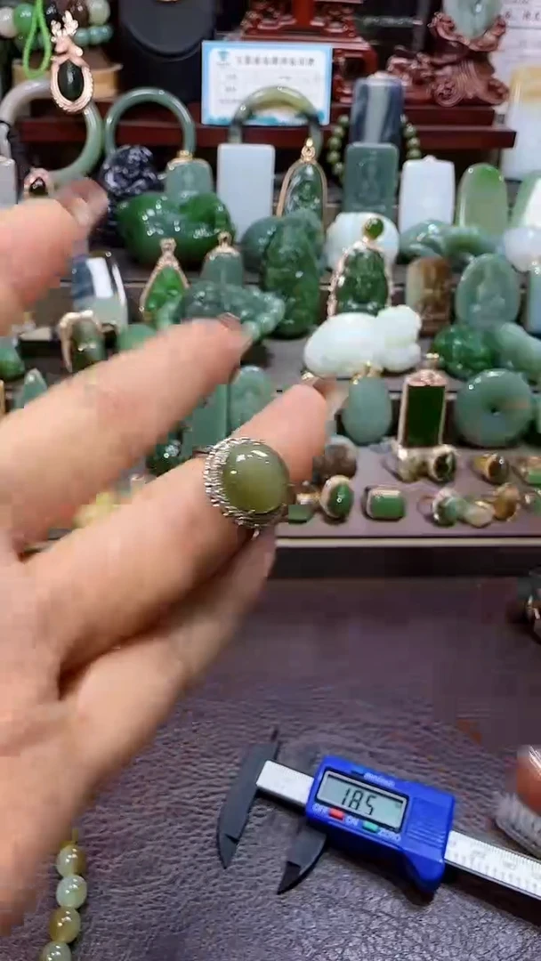 银S925镶嵌和田玉挂件【宏1111】34