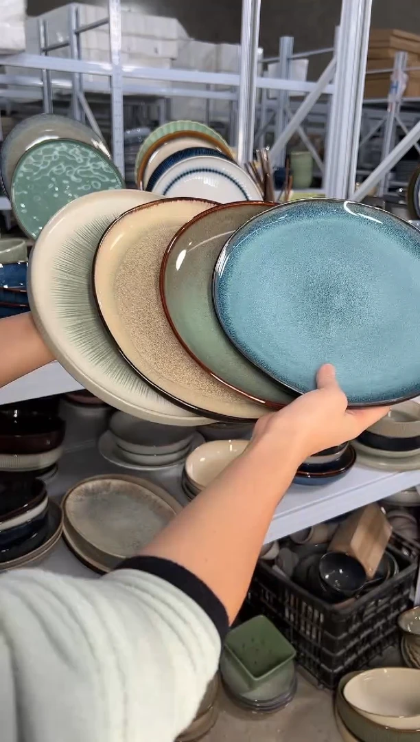 陶瓷外贸尾货瑕疵满20包邮X4大盘