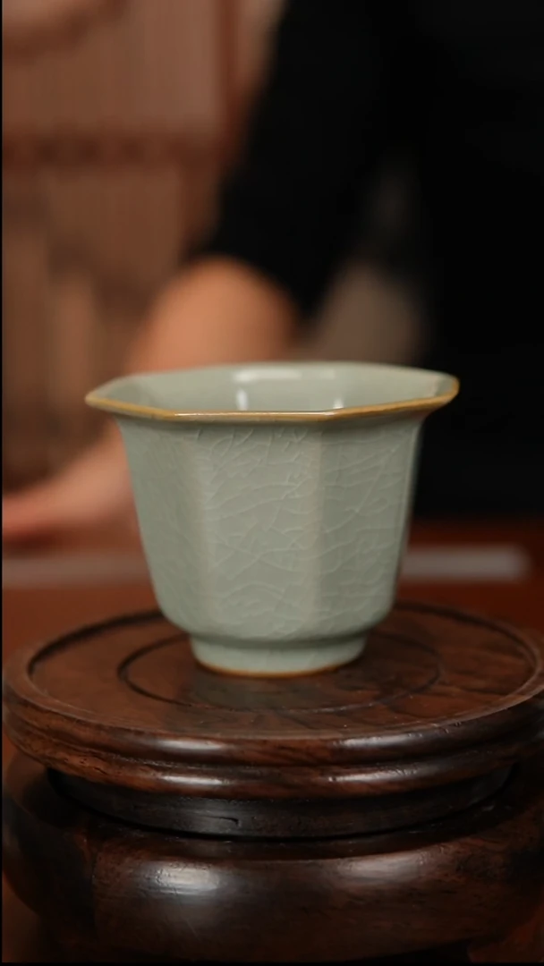 瓷片原产地原矿釉汝瓷微瑕