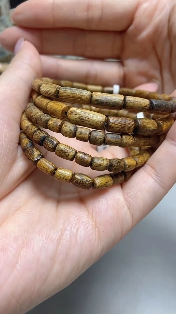 手串沉香海南红金猊随型单圈虫漏多样性发其一