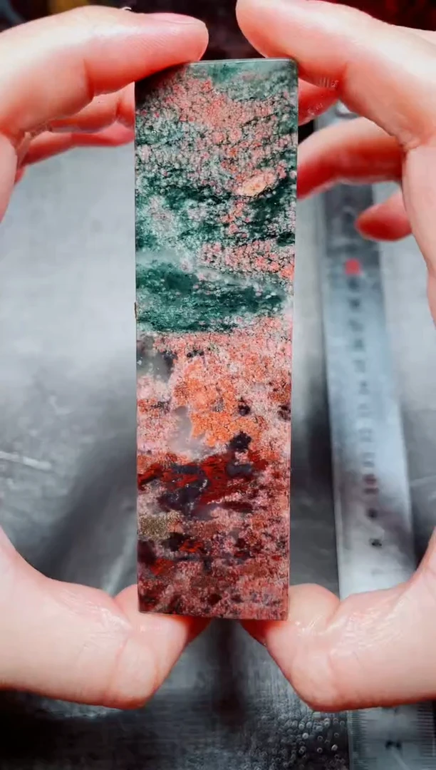 桂林鸡血玉素章3.0左右17