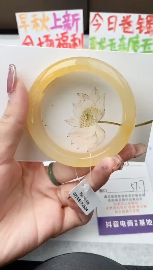 未镶嵌手镯石英质玉j63-HB多样性发货57+