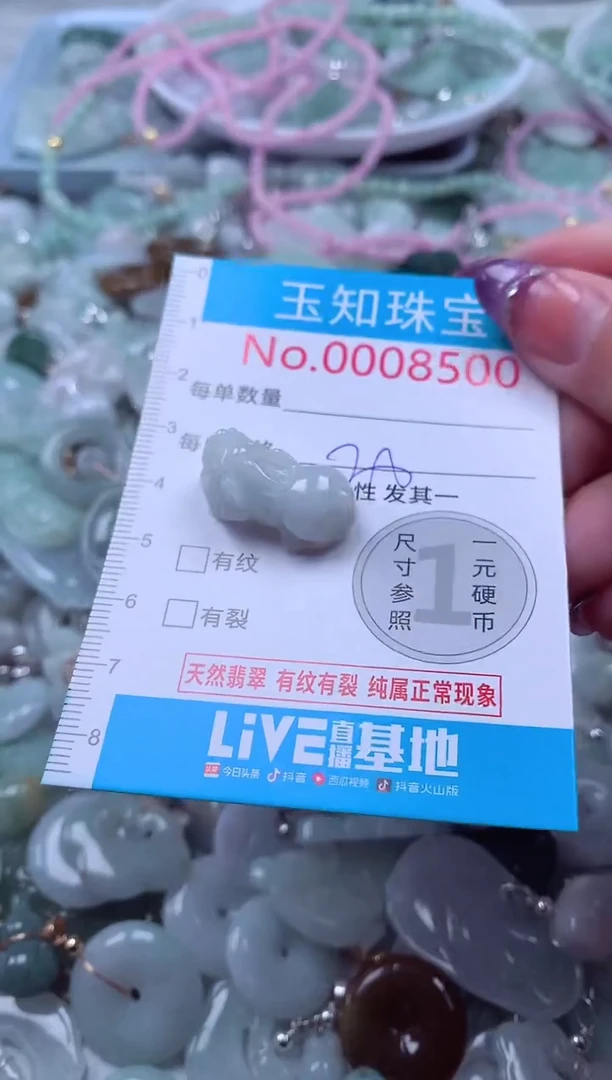 翡翠未镶嵌吊坠(不含链)8500