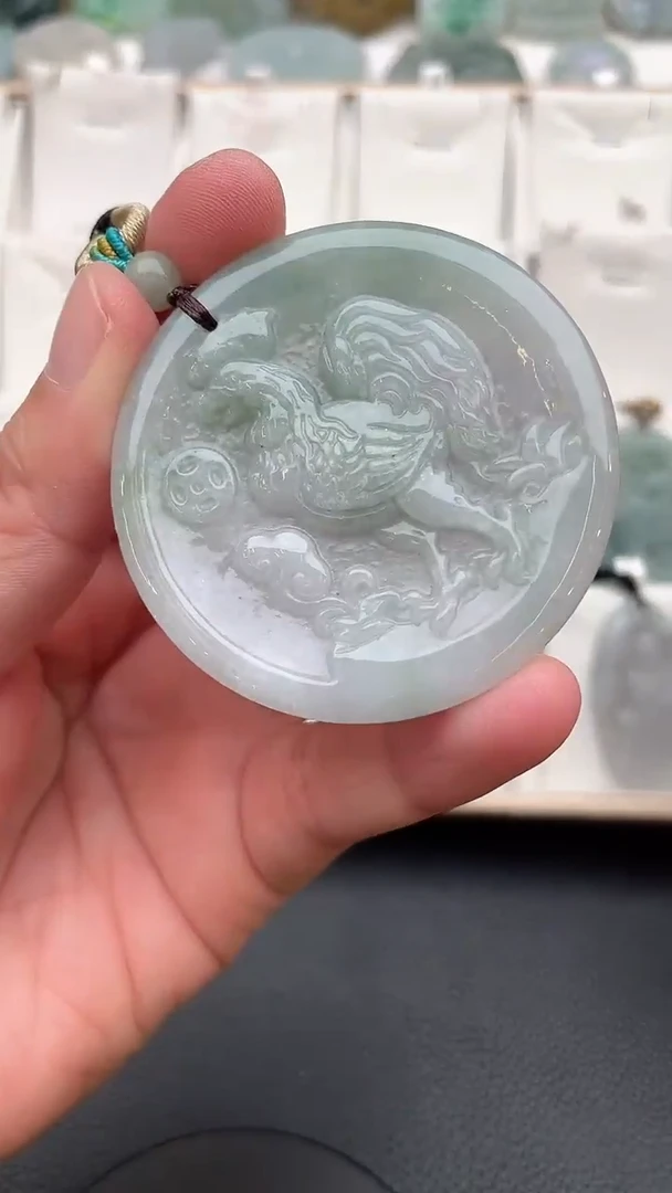 颈饰未镶嵌翡翠天然缅甸翡翠A货142