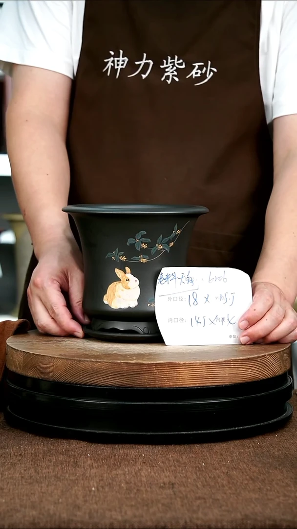 紫砂花盆花卉园艺6206+Z