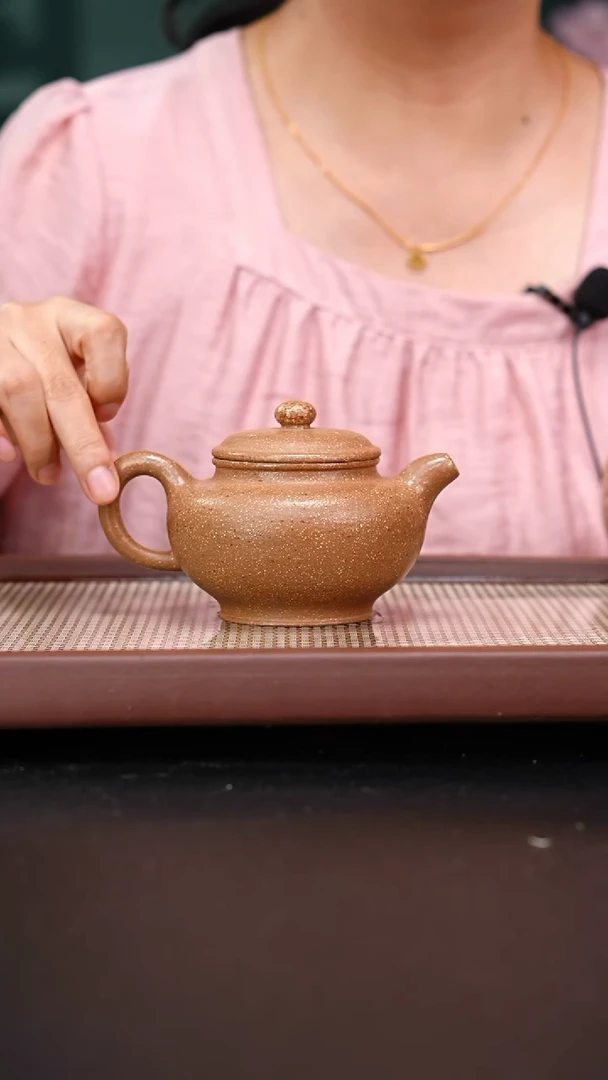 茶壶紫砂朱段20目粗砂掇只240