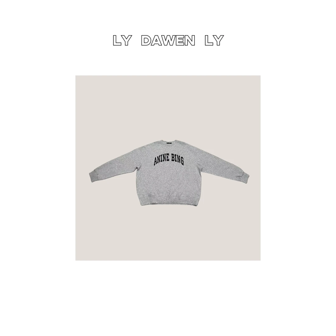 DAWEN  | INS风休闲简约印花字母卫衣 M82#