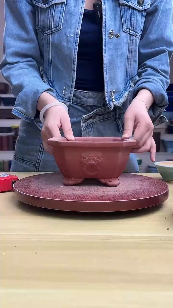 紫砂花盆紫砂花盆微瑕