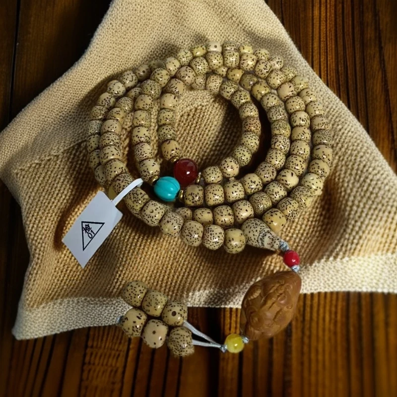 鸡油黄星月菩提多圈001{全新礼袋包装}