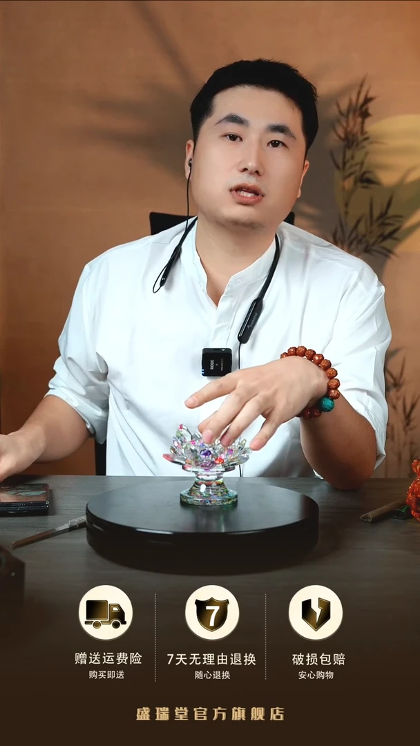 有机玻璃水晶莲花烛台