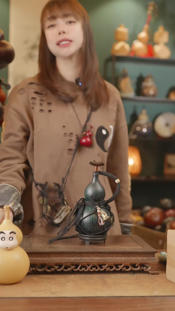 【闪购商品】44号精品天然大漆工艺防渗内胆酒葫芦~