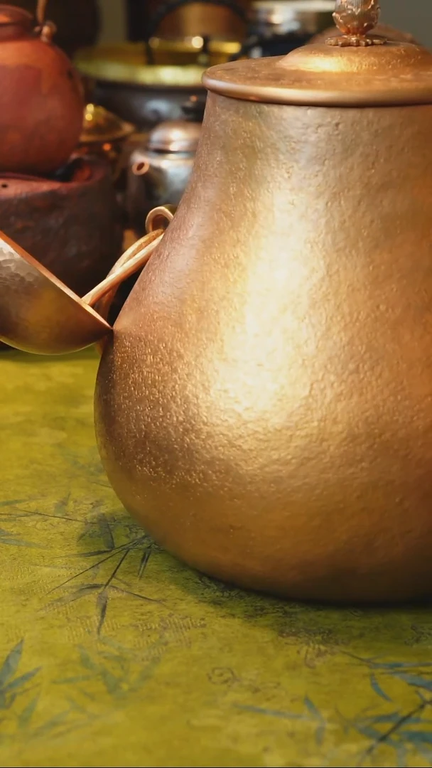 用****2纯紫铜茶釜（冲之雅器）