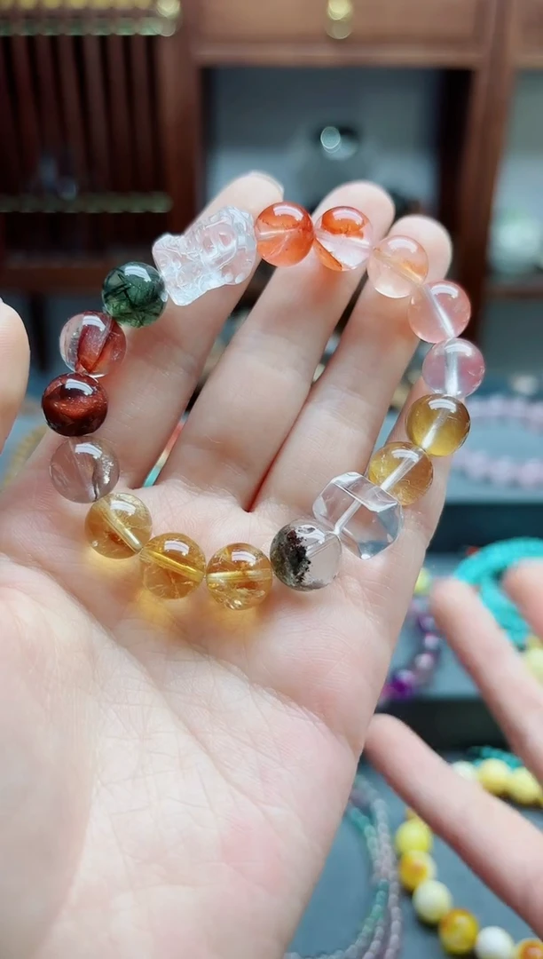 手串未镶嵌水晶水晶多宝手串TF