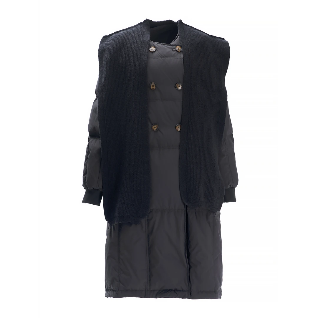 【情情专享】新款羽绒服长款过膝韩版宽松加厚百搭外套3053