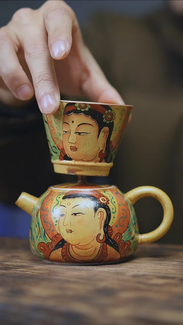 【闪购商品】景德镇手绘唐卡菩萨套装