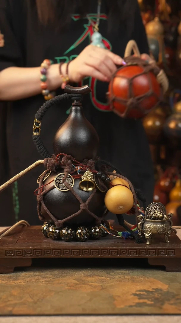 001云匠大漆酒葫芦一物一拍