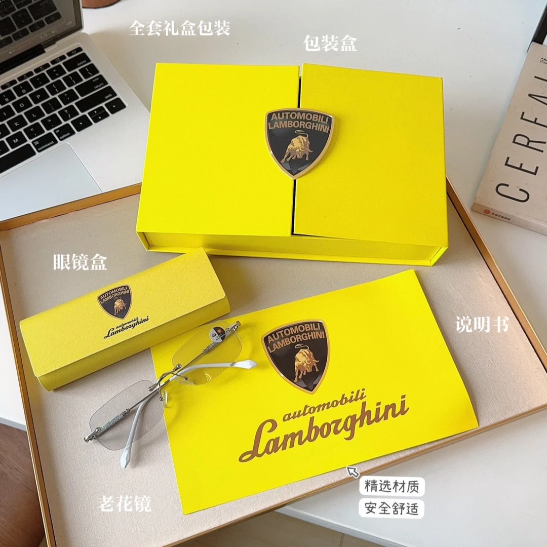Automobililamborghi兰博基尼防蓝光无镜框老花镜-TN