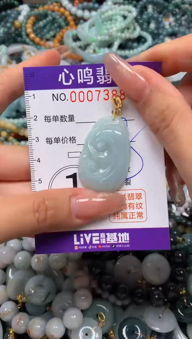 翡翠未镶嵌颈饰闪购007388