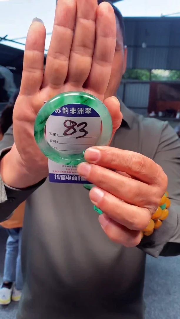 未镶嵌手镯石英质玉（非洲翠）55+