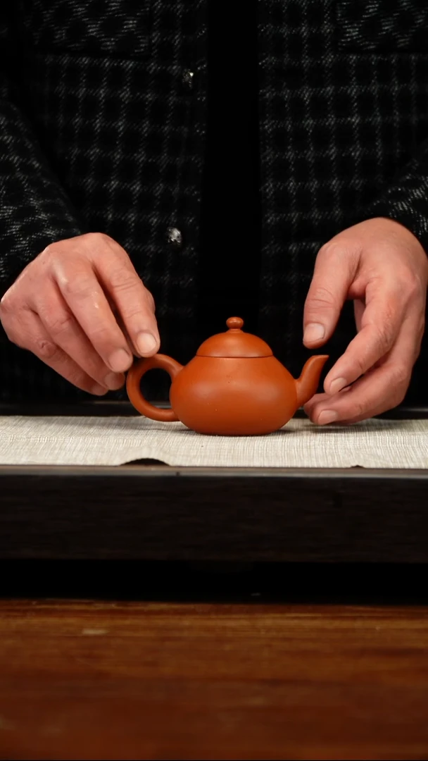 茶壶紫砂朱泥梨形