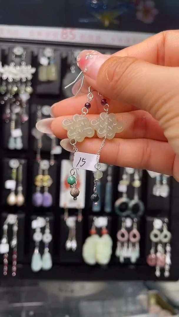 银S925镶嵌耳饰紫晶如*意 如君意