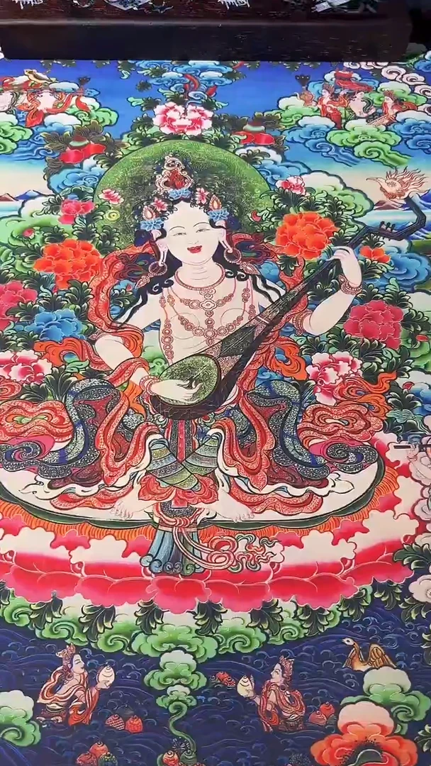 卷轴画藏式珍藏彩绘艺术馆5盒