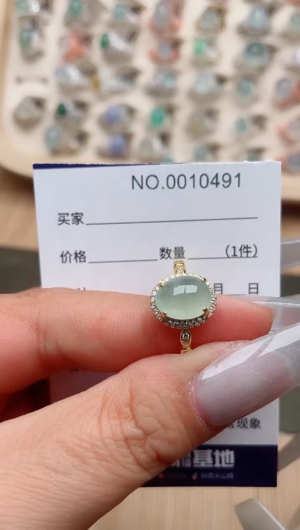 【闪购商品】翡翠戒指银S925镶嵌·