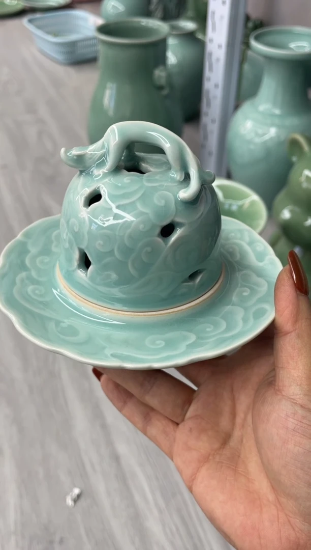 瓷特价福利 微瑕 慧仙青瓷