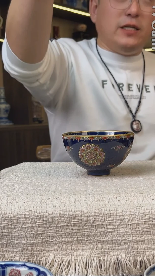 瓷片景德镇毛仔柴窑杯