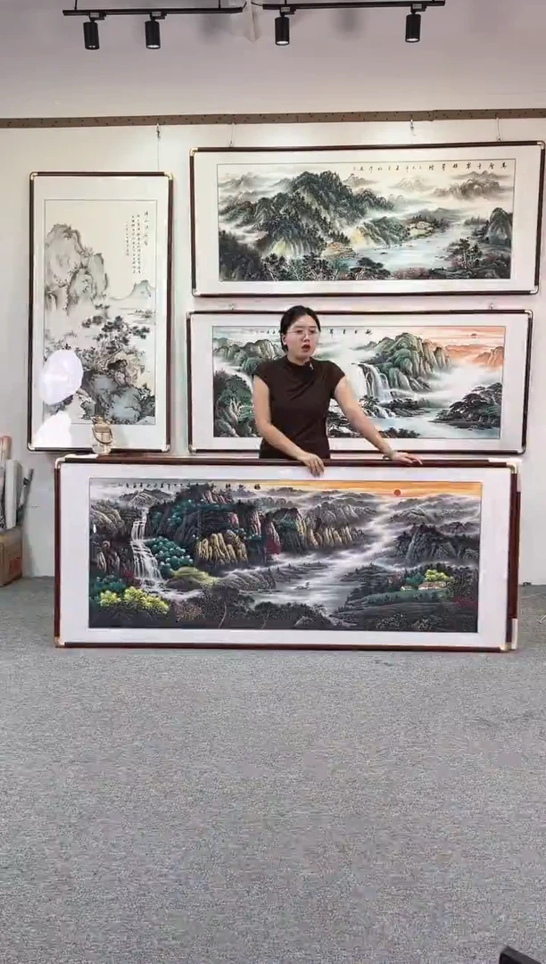 国画纯手绘福地祥和