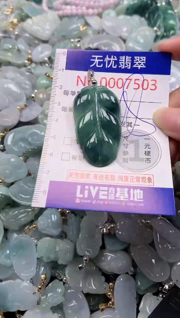 吊坠(不含链)未镶嵌翡翠7503