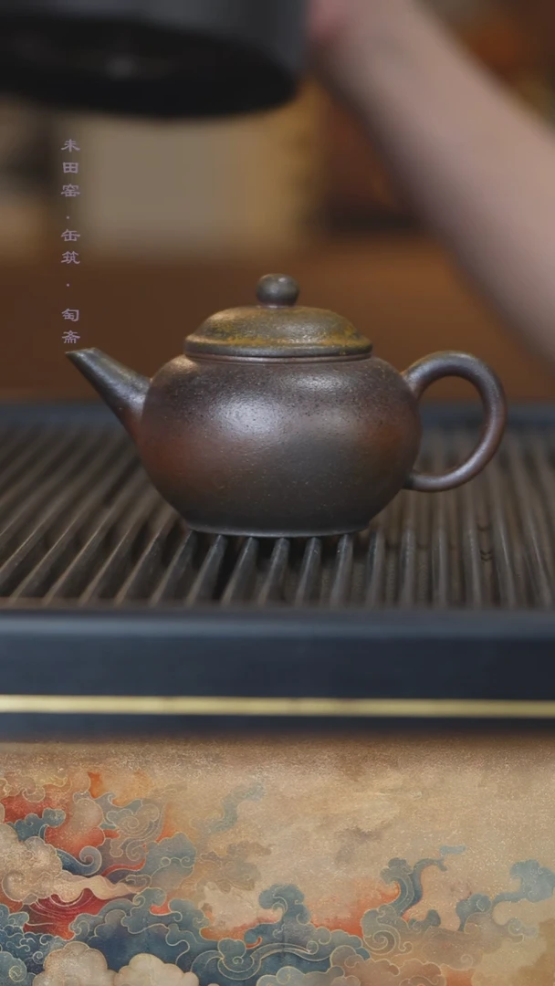 茶壶紫砂柴烧天青水平