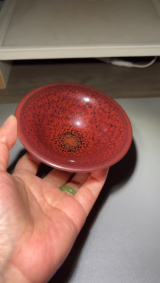 茶盏建窑建盏 江康桂 已故鹧鸪大师