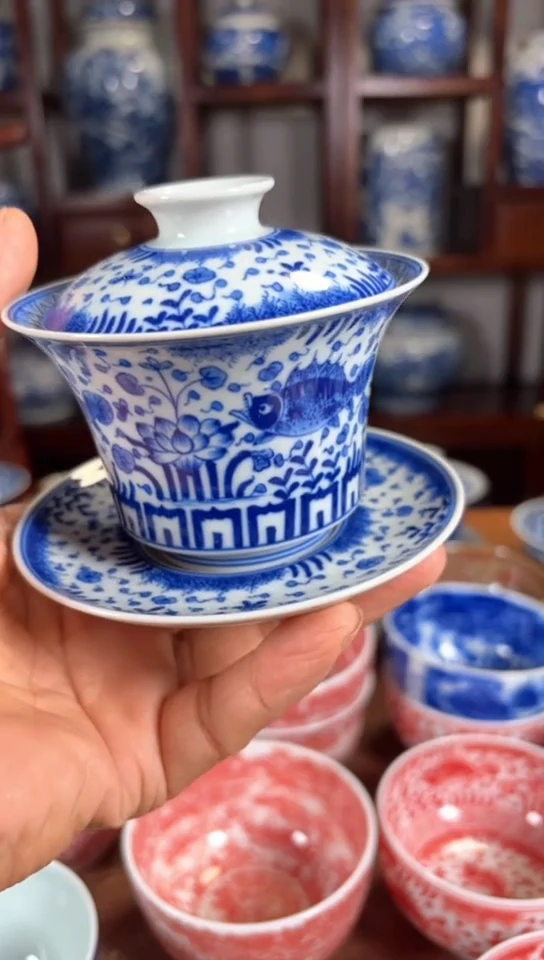 杯五彩瓷器杯子瓷器杯子