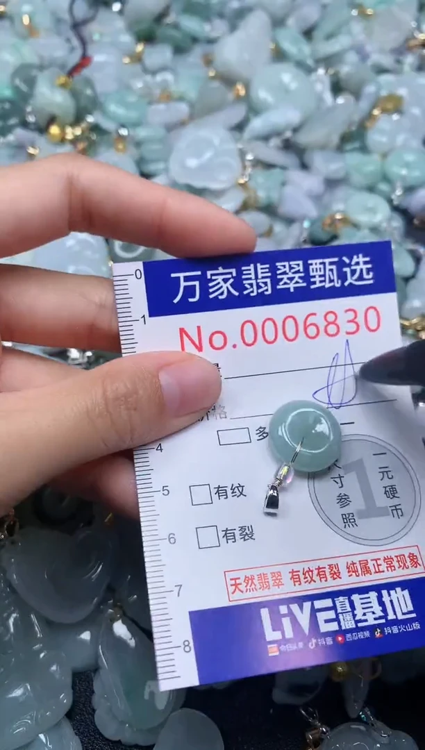 吊坠(不含链)未镶嵌翡翠6830