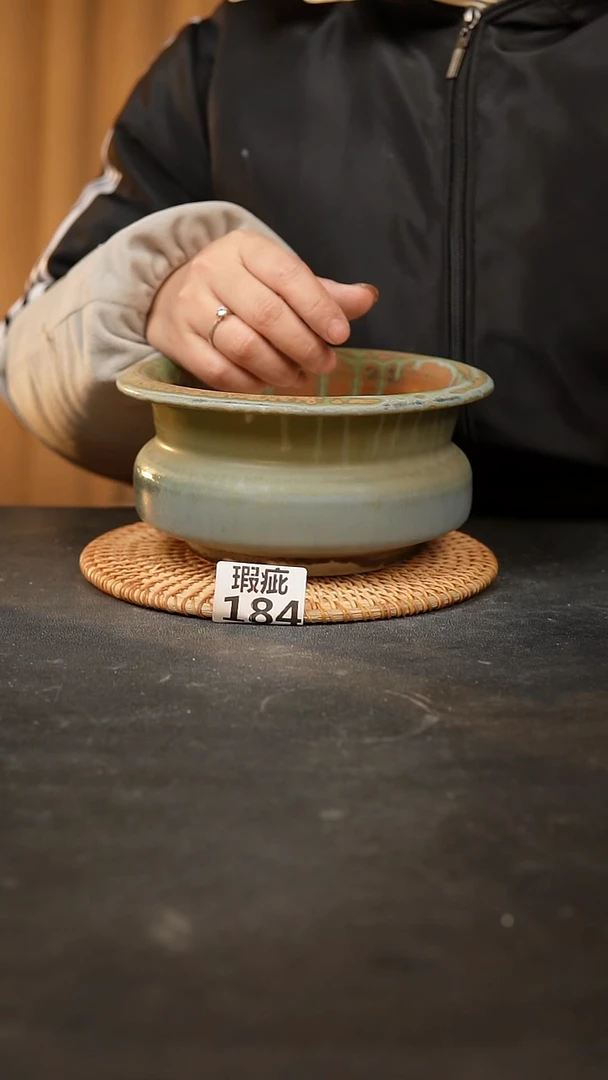 【闪购商品】瓷片184泥泥手工花盆口15