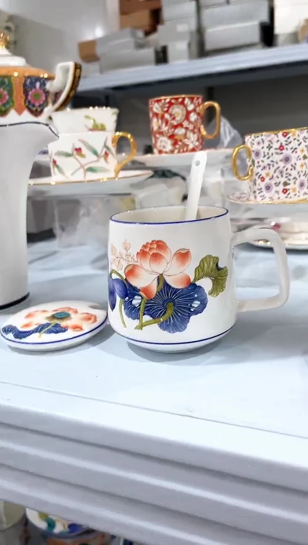 瓷片瓷陶瓷（简装）杯子一个