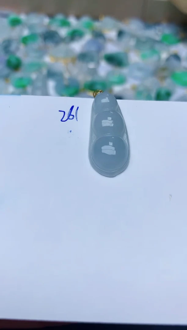 【闪购商品】翡翠颈饰18K金镶嵌天然翡翠A货