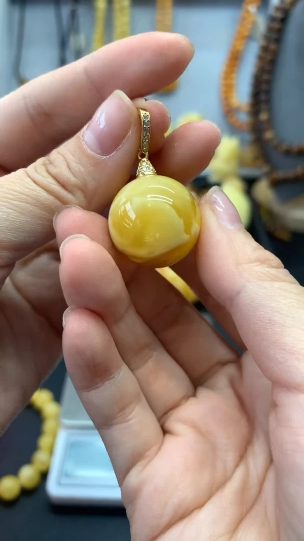 【闪购商品】琥珀珠宝奇石银S925镶嵌129