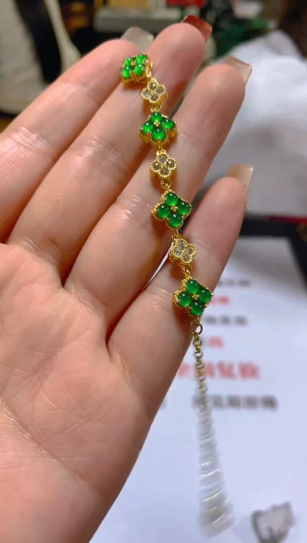 未镶嵌手链翡翠多样性发一