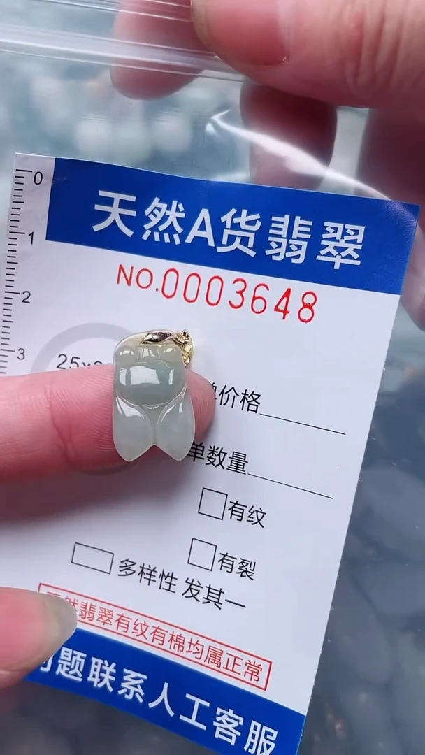 翡翠未镶嵌吊坠(不含链)1