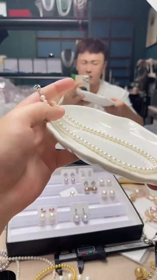 淡水真珍珠（圆珠项链）6~7mm593