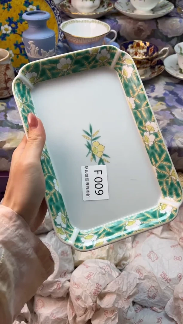 手工艺品玻璃小**学瓷片瓷片          F 009