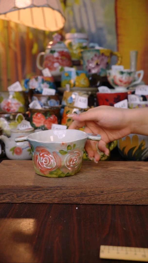 摆件泥垚手作 景德镇手工手绘器物