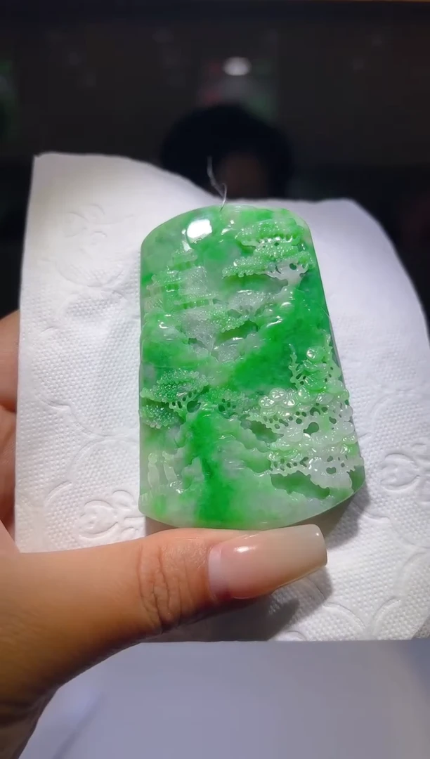 未镶嵌定制翡翠19/1202/L/山水