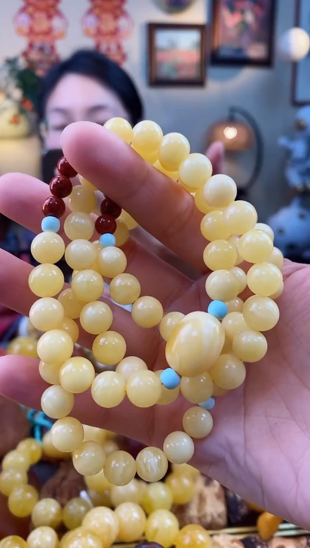 【闪购商品】琥珀手串未镶嵌手串(多样性发其一）