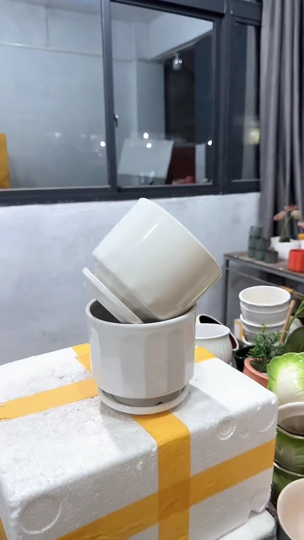 高温陶瓷花盆+E219