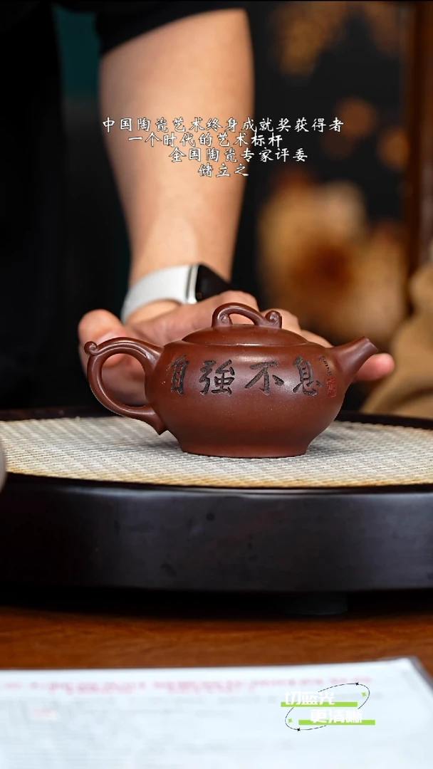 宜兴紫砂 CLZ（89年）紫泥 圆意 220cc