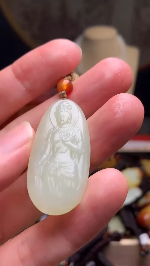 颈饰未镶嵌和田玉新疆料青海料清水和田玉吊坠