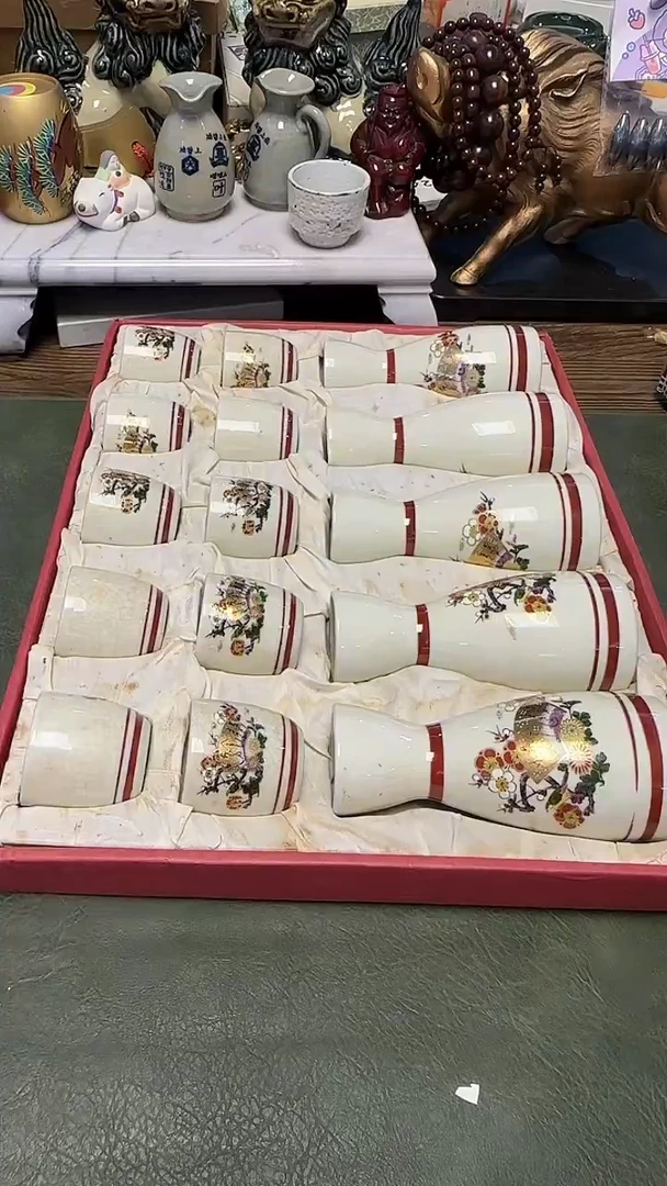 125九谷带款5壶10杯